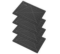 CHICIRIS Tapis de Découpe Modèle A5 en PVC Noir, Planche à échelle Artisanale 4 Pièces - Tapis de Gravure Durable pour la Sculpture et L'artisanat du Papier - Idéal pour L'écriture, le Dessin et