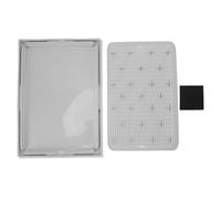 CHICIRIS Tapis de Litière pour Chat, Tapis de Piégeage Double Couche avec Fond Antidérapant pour Bacs à Litière pour Chat, Facile à Nettoyer, Lavable, Plastique Imperméable 16,14 X 11,02 (Gris Clair)