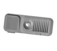 CHICIRIS Tapis de Robinet de Cuisine Absorbant L'eau en Silicone, Protection D'évier Efficace, pour Zone D'évier Propre et Sèche, Matériau écologique 14,6x5,5 Pouces (gris foncé)