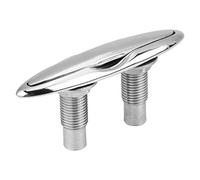 CHICIRIS Taquet de Bateau, Base Ouverte Robuste en Acier Inoxydable 316 de qualité Marine, Finition Miroir Hautement Polie, avec Une Excellente Résistance à la Corrosion par l'eau de Mer, (6")