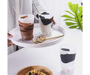 CHICIRIS Tasse en Verre Mignonne de Pattes de Chat, Tasse à café Résistante à la Chaleur de 300 Ml avec la Conception de Griffes de Chaton, pour les Boissons Froides Chaudes de Latte D' (C)