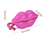 CHICIRIS Téléphone à Lèvres Rouges Unique, Audio Clair, Décoration D'intérieur Animée pour Un Usage Quotidien ou Une Collection