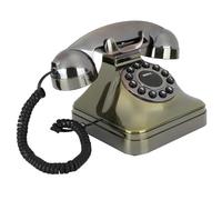 CHICIRIS Téléphone Fixe Vintage à Gros Boutons, Couleur Bronze Antique, qualité D'appel Haute Définition, pour la Décoration de la Maison