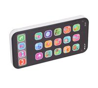 CHICIRIS Téléphone Intelligent pour Enfants, Téléphone Portable pour Enfants à écran Tactile en Plastique avec des Histoires Musicales, des Lettres et des Chiffres, 3 Piles AAA, Jouet pour (Black)