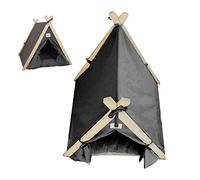 CHICIRIS Tente pour Animaux de Compagnie, Lit à Coussin Doux et Durable pour Chats et Chiens, Design Gris élégant, 1 unité (Gray)