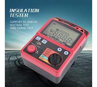 CHICIRIS Testeur D'isolation Numérique 5KV avec écran rétroéclairé | Mesure de haute précision, fonction de calcul PI, prend en charge les tensions CC et CA, comprend des accessoires de test