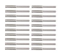 CHICIRIS Tête de Polissage de scie de chaîne, 20 pièces de Haute dureté, Facile à Installer, émeril, aiguiseur de tronçonneuse Durable, Fraise pour réparation (Argent, 4,8 mm)