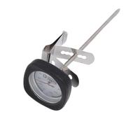 CHICIRIS Thermomètre à Cadran de Lecture Immédiat, Haute Précision Lecture Coffee Kitchen Thermomètre Quadratique Forme avec Clamp/Holder pour Chocolat (BLACK)