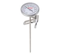 CHICIRIS Thermomètre à Cadran Professionnel, Thermomètre Alimentaire à Longue Tige en Acier Inoxydable de 19,5 Cm avec Affichage Facile à Lire, pour le café, le Lait, le thé, les