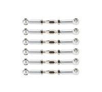 CHICIRIS Tiges de Poussée en Alliage en Aluminium Réglable pour les Modèles de Voitures RC, Accessoires de Liaison de Tiers Robustes et Durables pour les Pièces de Mise à Niveau, 6 Pc pour les