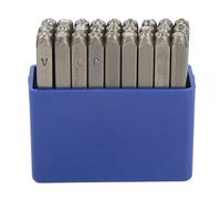 CHICIRIS Timbres Métalliques en Acier Durable, Ensemble de Poinçons de Lettres en Acier à Haute Teneur en Carbone pour œuvres D'art, Bijoux en Cuir avec Boîte de Rangement (à haute teneur en
