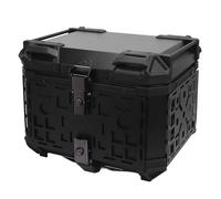 CHICIRIS Top Case de Moto, 45L en Alliage D'aluminium, Ajustement Universel, Libération Rapide, Anti-Eau avec Verrouillage de sécurité, Doublure Amovible