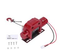 CHICIRIS Treuil de Voiture RC en Alliage, Conception Très Réaliste, Construction Entièrement Métallique, Libération de Corde Authentique, Ajustement à L'échelle 1/10, pour Accessoires RC (Rouge)