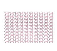 CHICIRIS Trombones Mignons en Forme de Chien, 100 Pièces de Marque-pages en Métal plaqué pour la Fabrication de Cartes de Scrapbooking, Papier Durable pour la Classification des Documents (PINK)