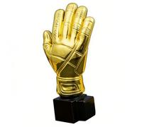 CHICIRIS Trophée de Gardien de But doré, de Récompense en Résine de 10.2 Pouces pour Les Fêtes de Célébration de Matchs de Football (Plaqué Or)