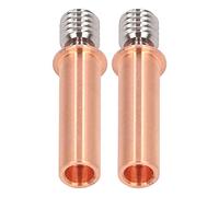 CHICIRIS Tube Anti-Chaleur Bimétallique de Gorge de Buse M6 CR 6 SE, Accessoire D'imprimante 3D, Baril Thermique Fiable pour Une Torsion élevée, Matériau en Alliage de Cuivre Ti, 2 Pièces pour Une