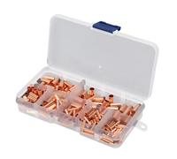 CHICIRIS Tubes de Connexion en Cuivre Rouge, 250 Pièces de Joints de Fil
