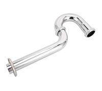 CHICIRIS Tuyau de Vidange D'évier, Siphon en Cuivre et en Acier Inoxydable avec Conception Anti-colmatage, Facile à Installer, pour évier de Lavabo Standard Américain avec ou sans