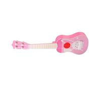 CHICIRIS Ukulélé pour Enfants, Mini Guitare en Plastique, Jouet d'instrument de Musique, Jouet Edu à 4 Cordes 35 Cm pour Enfants, Activités Musicales en Plein Air à la Maison (8042A Style Lapin Rose)
