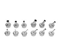 CHICIRIS Universal 12 -PCS -Delstahl Hot Air Air Buse pour la Station de Soudage Remplacement Idéal pour le Pistolet de Soudage adapté au Remplacement des Buses de Pistolet Chaud