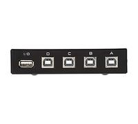 CHICIRIS USB 2.0 Switch Compact Partager 4 Port Interrupteur de Port pour L'imprimante PC de Scanner, Transmission Rapide Données pour les Systèmes 98 / Mac 10 (Manuel de 4 bouches)