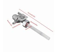 CHICIRIS Valve de Commutation de Carburant Durable de Haute qualité, Adaptée à //CB750/XR650L, Couleur Argent, Adaptée aux Motos de Scène Applicables