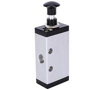 CHICIRIS Vanne D'interrupteur Mécanique Valve de Bouton à Trois Voies à Longue Durée de Vie pour Les Systèmes Pneumatiques en Aluminium Shel pour Les Utilisateurs de Soupape d'air