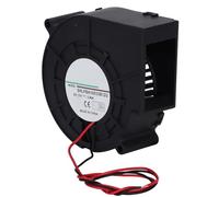 CHICIRIS Ventilateur de Refroidissement à Turbine à Double Boule, 42,8 | 97x97x33mm 12V 2,4A, Boîtier en Plastique, 4800 Tr/min, Pression 62,4 MmH2O, pour Armoire de Routeur et Rack de Serveur