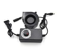 CHICIRIS Ventilateur de Refroidissement Balais, Ventilateur électrique Silencieux pour Camping, Barbecue en Plein Air, Petit de 75 Mm avec Contrôleur pour Armoire AV