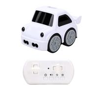CHICIRIS Voiture RC à Détection de Gestes, Jouet de Cascade Interactif à 4 Modes avec Yeux Animés LED, Musique pour Enfants (White)