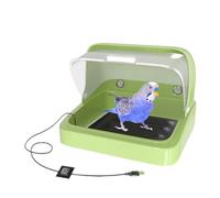 Chick Crooder, Chick Crooder Box | Poulet Couroder Wabmers Bird Incubator | Boîte à nidification visuelle, 3 coussinets de chauffage à 3 températures, fournitures d'habitat de volaille pour bébé perro
