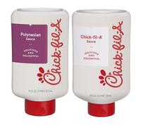 Chick-fil-A Ensemble de sauces à tremper -- Une bouteille de sauce originale Chick-fil-A et une bouteille de sauce polynésienne Chick-fil-A -- 473 ml chacune