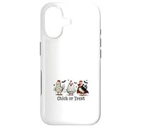 Chick Or Treat Costume d'halloween Poulet Fantôme Sorcière Horreur Coque pour iPhone 17