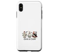Chick Or Treat Costume d'halloween Poulet Fantôme Sorcière Horreur Coque pour iPhone XS Max