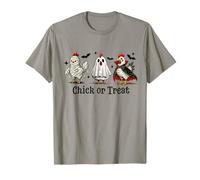 Chick Or Treat Costume d'halloween Poulet Fantôme Sorcière Horreur T-Shirt