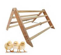 Chick Perch Poulet en bois - 37 x 32 x 20 cm - Poulet en bois - Dormable - Portez un grand accessoire résistant pour poussins, grand oiseau, aras