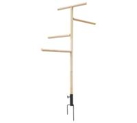 Chick Perch Stand, Outdoor Poultry Toys, Ground Plug Design 57.09x15.75in, Parrot Training Perch, Birds Training Branch for Cockatiels Parrots Turkeys Hens Lovebirds