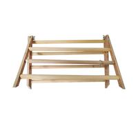 Chick Perch, Wood Chicken Standing Toys, Interactive Wooden Chick Jungle Gym, 14.57x12.6x7.87 inches Roosting Bar for Large Birds, Parrots, Compact Natural Wood Bird Rod