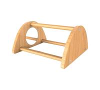 Chick Roosting Bar, Baby Chick Stand Perch, Rooster Entertainment Toy Wood Training, Chicken Nestling Lounge with Mirror, Adjustable Ledge for Poultry, Chickens, 7.87 inches