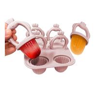 Chick Shaped Silicone Ice Pop Maker Mold For Kids | 10x12x6.9cm 138g Light Pink Blue | Reusable Freezer Molds For Teething Relief Homemade Desserts
