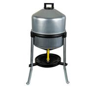 Abreuvoir siphoïde galvanisé sur pied 22 L pour 25 poules