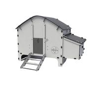 CHICK'A - Poulailler Harmony - en Plastique Recyclé - Confort & Sécurité - Surélevé de 16 cm - Ventilation Optimale - 6 Poules