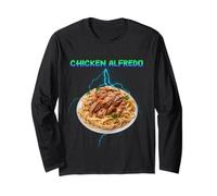 Chicken Alfredo Meme Bootleg Rap Style années 90 Vintage Drôle Manche Longue