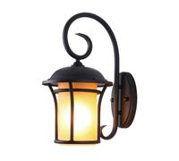 CHICKEN Appliques Murales Extérieures Rétro extérieur étanche lampe de jardin créatif verre en fer forgé extérieur mur allée balcon applique murale Lumières De Porche En Plein Air