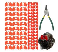 Chicken Blinders for Pecking - Pheasant Anti-Fighting Goggles, Pet Bird Eye Protection, Adjustable Spectacles with Pliers | Farming Equipment Poultry Coop Backyard Free-Range Domestic Birds