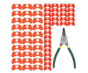 Chicken Blinders, Pheasant Anti-Fighting Goggles, Chicken Glasses Poultry Blinders, Spectacles with Pliers Set, Sturdy and Reusable, Prevents Pecking for Farm
