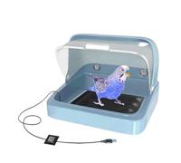 Chicken Brooder Box, Bird Incubator Brooding Cage, 11.81x10.24x8.66 inches Visual Nesting Box, Adjustable Heating Pad, Poultry Habitat Supplies for Baby Chicks, Ducklings, Parrots