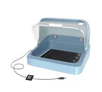 Chicken Brooder Box, Bird Incubator, Chick Warmer, Visual Nesting, 3-Temperature Heating Pad, Poultry Habitat, for Baby Parrots, Ducklings, and Small Birds, 11.81x10.24x8.66 inches