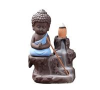 CHICKEN Cascade D'encens Brûleur d'encens à Reflux créatif Sable Violet Petit Moine encens décoration de Bureau Domicile Brûleur D'encens À Reflux(B)