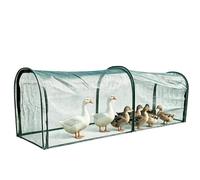 Chicken Chicken Tunnels for Outside | Foldable Long Removable Door House | Garden Chicken Shade Net Tunnels For Poultry Duck Rabbit Bird Indoor Outdoor Backyard Chicken Tunnels For Outside | Foldable
